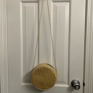 Round Straw Crossbody Bag